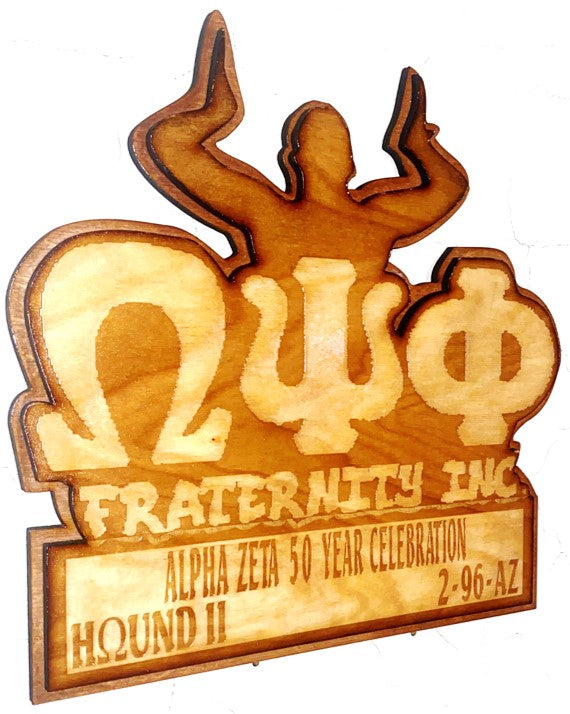 Fraternity - Arkansas State Throwing It Up Wood