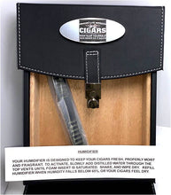 Load image into Gallery viewer, Cigar Case (10 stick) - Florence fully open with customized design.
