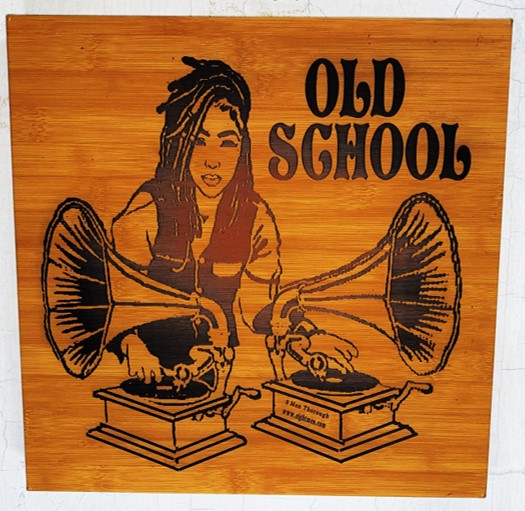 Leather Wall Art 14" x 14"