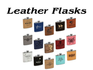 Flasks - Leather and Metal