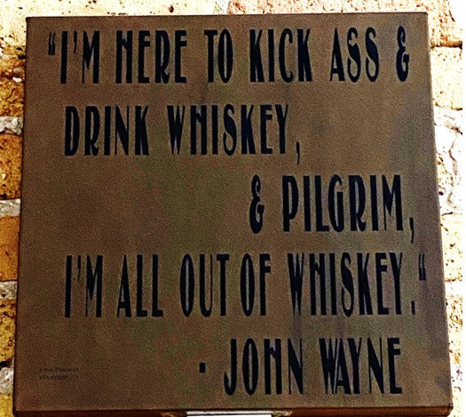 Leather Wall Art 14" x 14"