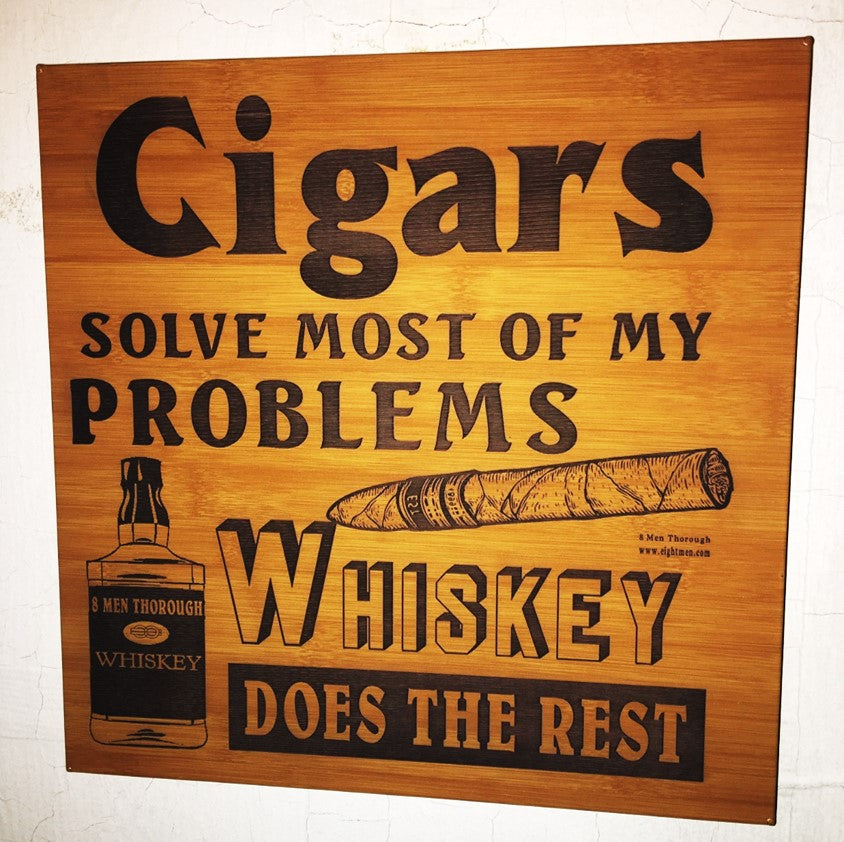 Leather Wall Art 14" x 14"