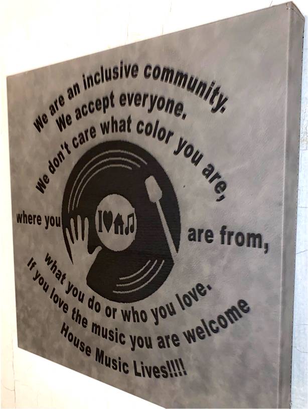 Leather Wall Art 14" x 14"