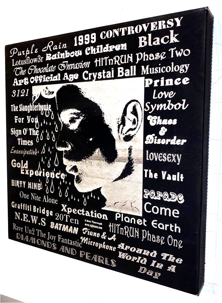 Leather Wall Art 14" x 14"