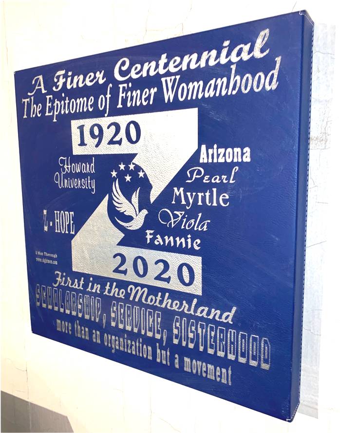 Leather Wall Art 14" x 14"