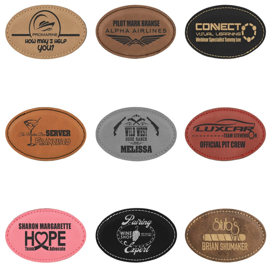 Leather Magnetic Badges