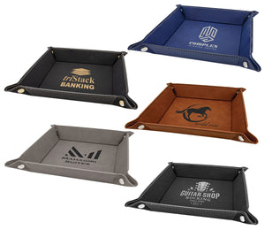 Leather Folding Trays